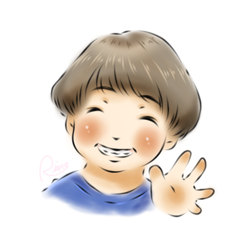 お子様の似顔絵イラストになります。