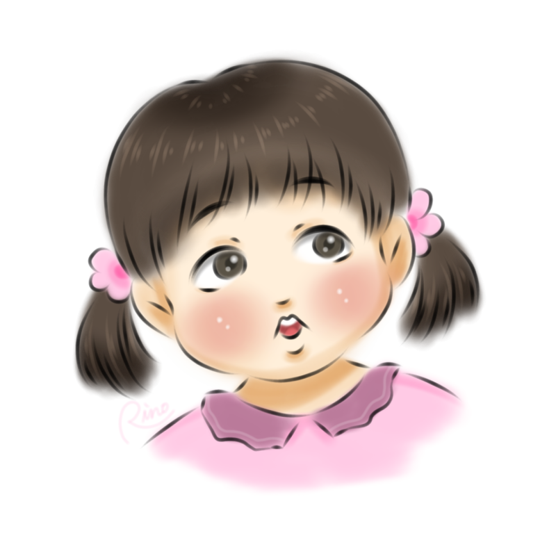 お子様の似顔絵イラストになります。