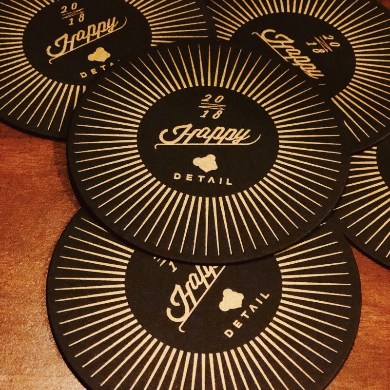 2018年新年のご挨拶をかねたプロモーション用ペーパーコースター