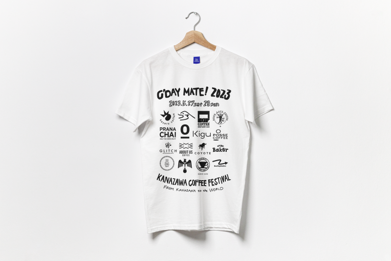 コーヒーフェスのグッズとしてTシャツデザインをしました。手描きのイラストも可能です。